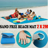 2x2M Beach Mat Sand Free Waterproof Outdoor Picnic Rug