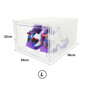 10pcs Shoe Drawers Cases Rack Storage Hard Plastic Cabinet Boxes Organiser Drawer