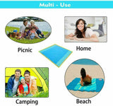 2x2M Beach Mat Sand Free Waterproof Outdoor Picnic Rug