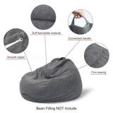 Extra Large Bean Bag Chairs Couch Sofa Cover Indoor Lazy Lounger
