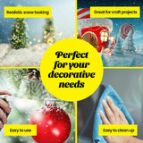 1Unit Snow Spray Christmas Decoration Craft Windows Tree Easy Clean Large 250ml