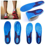 2 pcs Silicone Gel Orthotic Arch Support Massaging Sport Shoe Insole Run Pad FOR FEMALE