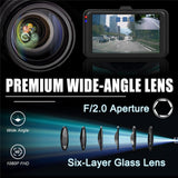 HD 1080P Car DVR 3" Lens Dash Cam Video Recorder Camera G-sensor Night Vision AU