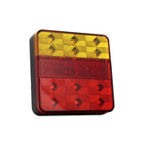 PAIR 12V LED TRAILER LIGHTS LIGHT SQUARE TAIL STOP INDICATOR TRUCK LAMP KIT