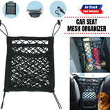 Elastic Mesh Black Net Bag Between Car Seat Organizer Holder Rear Cargo Pocket