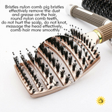 Nylon Bristle Detangling Boar Hair Brush Head Scalp Massage Vented Comb