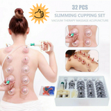 24/32 Cups Vacuum Cupping Set Massage Kit Acupuncture Suction Massager Pain Relief