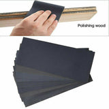72PCS Sandpaper Mixed Wet And Dry Waterproof 400-3000 Grit Sheets Assorted Wood