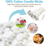 DIY Candle Making Kit Supplies Wax Melting Craft Pot Wicks Tool Set Gift 122PCS