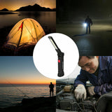 Rechargeable COB LED Hand Torch Flashlight Work Light Cordless Magnetic