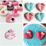 Heart Silicone Mould Cake Ice Tray Jelly Candy Cookie Chocolate Baking Cake Mold