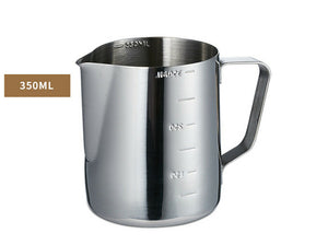 Stainless Steel Milk Coffee Pitcher Espresso Frothing Scale Jug Pot Latte Pen