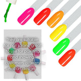 200X False Fake Nail Polish Color Display Wheel Chart Ring Tips Swatch Sticks