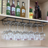 8/6/5/4/3 Slots Wine Glass Rack Holder Hanger Hanging Bar Storage Drying Rack AU