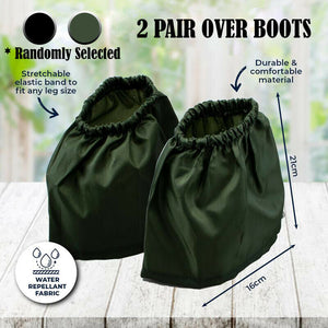 2Pairs Gardeners Boot Protectors Sock Savers Water Resistant Work Boot Covers