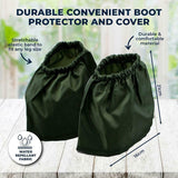 2Pairs Gardeners Boot Protectors Sock Savers Water Resistant Work Boot Covers