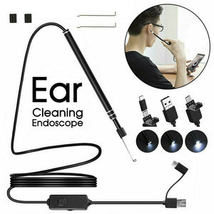 USB 3 in 1 5.5mm Camera HD Digital Visual Ear Spoon Ear Cleaning Endoscope