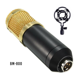 BM800 Condenser Microphone Kit Studio Suspension Boom Scissor Arm Sound Card