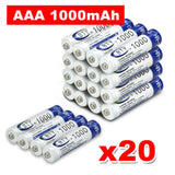 20x 3000mAh AA/1000mAh AAA Rechargeable Battery NI-MH 1.2V Recharge Batteries
