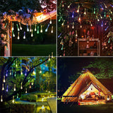 7m 50LED Solar Powered Fairy String Light Raindrop Outdoor Party Decor Tree Lamp