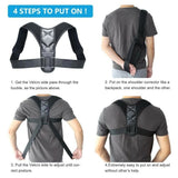Posture Corrector Adjustable Back Shoulder Brace Support Band for Men and Women