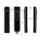 Mini Pocket Pen 1080P HD Camera Hidden Portable Body Video Recorder Spy Cam