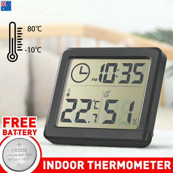 Digital Thermometer Humidity Meter Room Temperature Indoor LCD Hygrometer