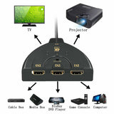 HDMI 4K Switch 3 In 1 out Switcher Selector Splitter Hub for 1080p HDTV