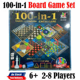 Classic 100 in 1 Games Board Game Night Family Fun Kids Party All Super Pack