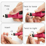 24File Electric Nail Drill Bits Tool Kit Machine Acrylic Manicure Art Pen Shaper