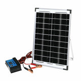 Solar 12V 10W Panel Kit MONO Caravan Home Regulator RV Camping Power Charging