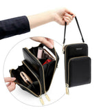 Crossbody Women phone Purse Touch Screen Bag RFID Blocking Wallet Shoulder Strap