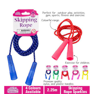 Skipping Rope Kids Sports Fitness Training Jump Rope Adjustable 2.25M AU Stock