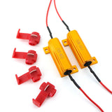 4pcs LED Indicator Flasher Relay Load Resistor Bulbs Ballast 50W 12V