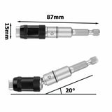 Magnetic Pivot Drill Bit Holder Steel Impact Pivoting Swivel Screw Drill Bits