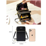 Crossbody Women phone Purse Touch Screen Bag RFID Blocking Wallet Shoulder Strap