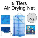 Dehydrator Air Drying Net 3/5 Tiers Vegetable Fruit Meat Fishing Jerky Food Beef