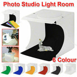 110-142CM Pop-up Green Screen Round Background Cloths+LED Light Room Photography