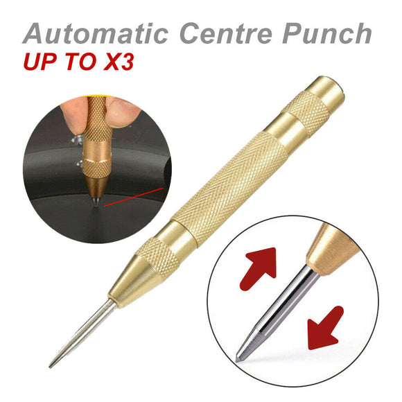 125MM Heavy Duty Automatic Centre Punch Brass Bodied Spring Loaded Auto Punch