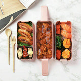 Bento 3-Layer Box Students Lunch Box Eco-Friendly Leakproof 900ml Food Container