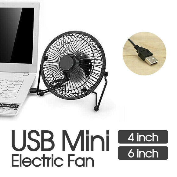 Table Fan Mini USB Desk Fan Small Quiet Personal Cooler USB Powered Portable