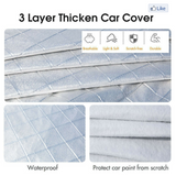 3Layer Aluminum 3XXL Waterproof Outdoor Car Cover Double Thick Rain UV Resistant