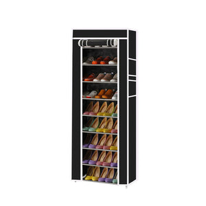 10 Tier Shoes Cabinet Storage Organizer Shoe Rack With Cover