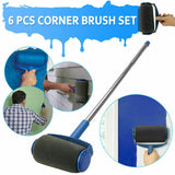 10Pcs / Set Handle Paint Roller Pro paint brush Flocked Edger Wall Painting Tool