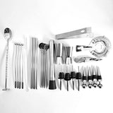 30pcs Bar Cocktail Shaker Set Stainless Mixer Boston Shaker Drink Making Kit