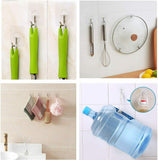 12-48X Clear Seamless Removable Adhesive Hook Strong Stick Wall Hook Kitchen Hanger