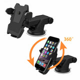 Universal 360° Windshield Mount Car Holder Cradle For GPS Mobile Smart Phone