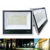 300W LED Floodlight Spotlight SMD Waterproof Outdoor Cool White Plug High Power