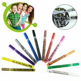 24 Acrylic Paint Pens For Rock Painting Stone Ceramic Glass Rock Markers