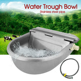 Stainless Water Trough Bowl Automatic Drinking For Dog Horse Chicken Auto Fill